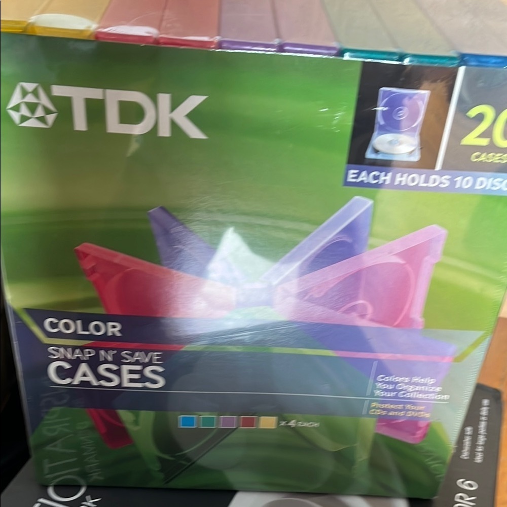 TDK Color Snap N' Save Cases